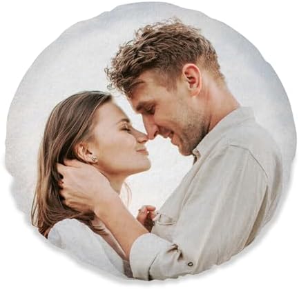 Custom Pillows with Picture 16x16 Personalized Throw Pillow Cover for Couples Family Friends