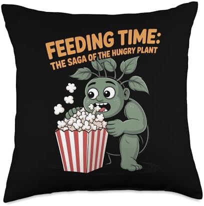 Venus Flytrap Pitcher Plant Throw Pillow