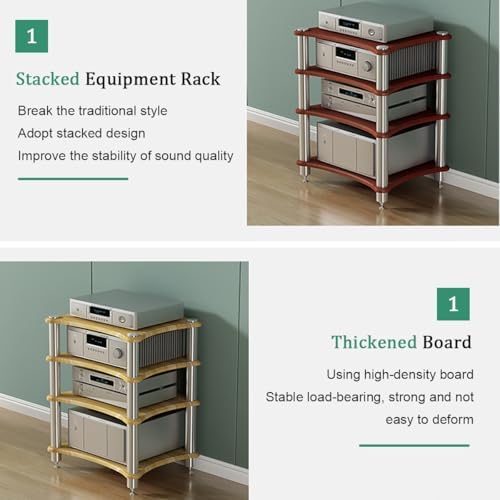 Nordivo 2 3 4 Tier AV Media Stand Component Cabinet