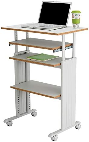 Safco Muv Adjustable Height Desk with Keyboard Shelf