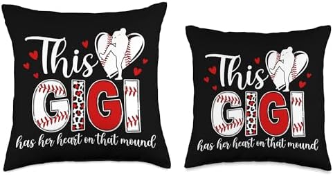 Proud Baseball Pitcher Gigi Throw Pillow