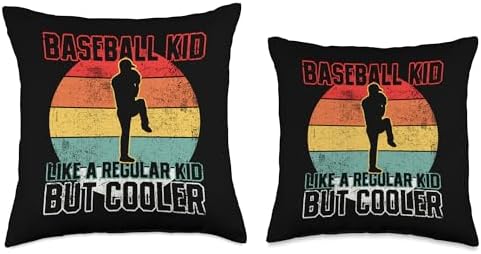 Baseball Pitcher Throw Pillow for Kids
