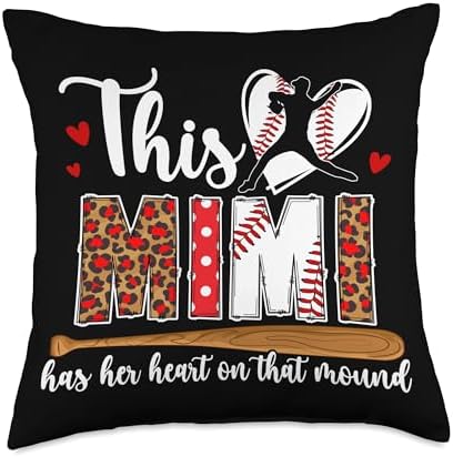 Proud Baseball Pitcher Mimi Throw Pillow