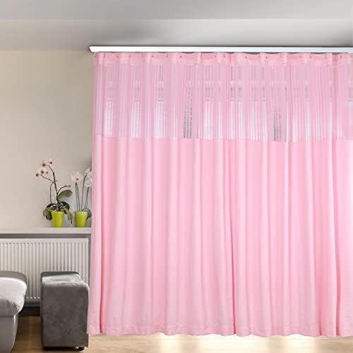 ACNAO Room Divider Curtains 12ft x 8ft Pink
