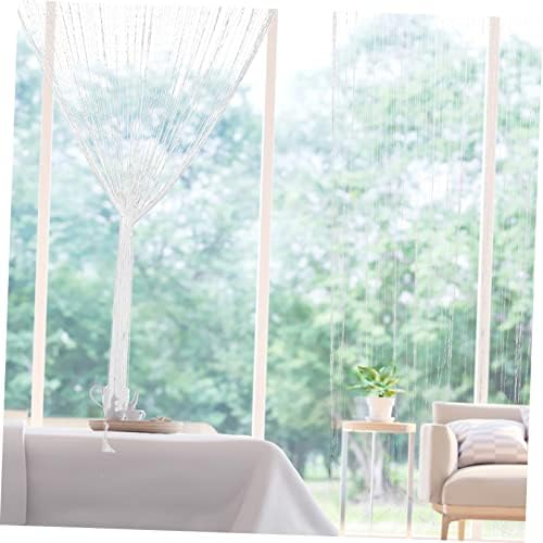 2pcs String Curtain Room Divider Elegant Tassel Door Curtain for Home Decor