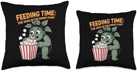 Venus Flytrap Pitcher Plant Throw Pillow