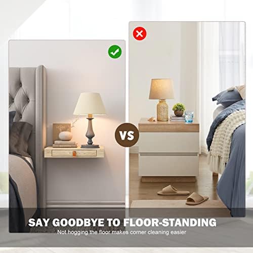 Bloddream Floating Nightstand with Drawer