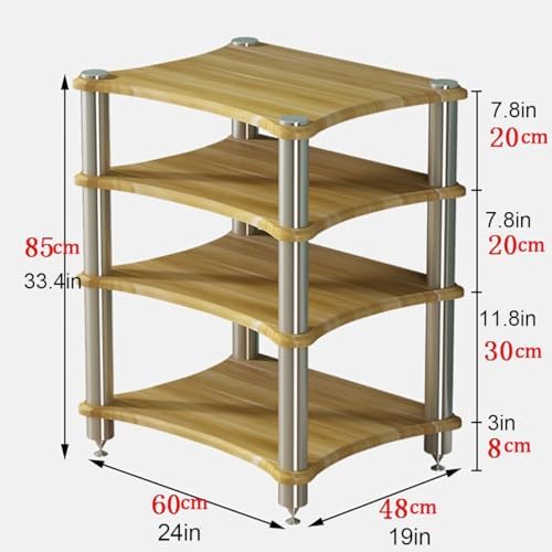 Nordivo 2 3 4 Tier AV Media Stand Component Cabinet