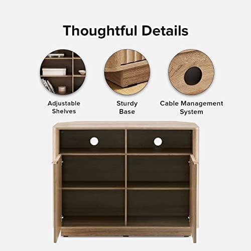 Mopio Brooklyn Corner Storage Cabinet with Doors and Shelves