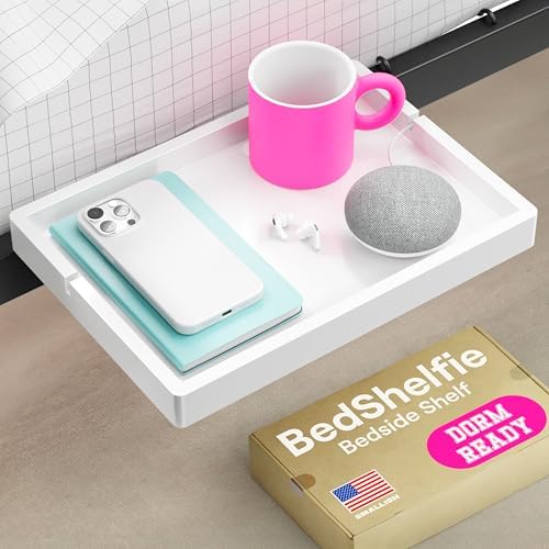 BedShelfie Floating Nightstand for Bunk Beds and Top Bunks