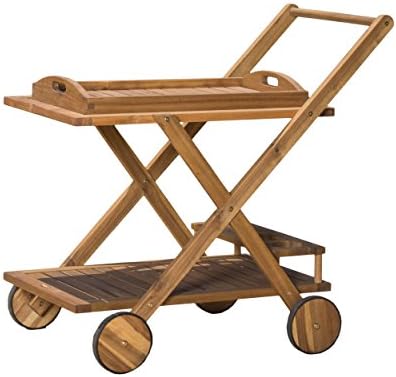 YLIEHS Versatile Mobile Bar Cart for Easy Entertaining