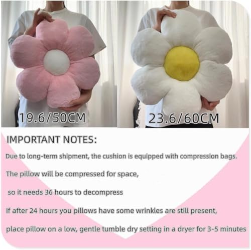 Flower Shaped Throw Pillow - Daisy Design 157In Cute Decor