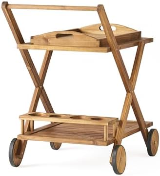 YLIEHS Versatile Mobile Bar Cart for Easy Entertaining