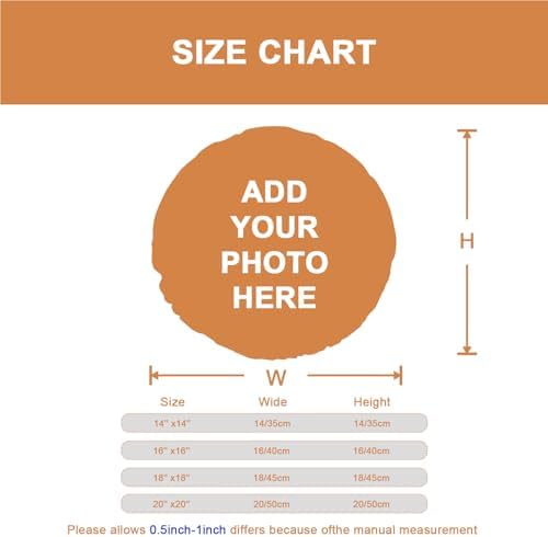 Custom Pillows with Picture 16x16 Personalized Throw Pillow Cover for Couples Family Friends