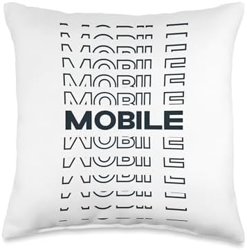Minimalist City USA Mobile Throw Pillow