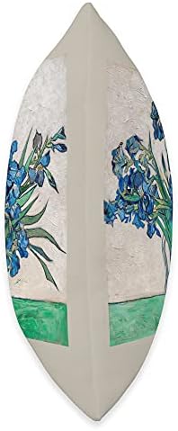 Vincent Van Gogh Irises Blue Green Floral Throw Pillow