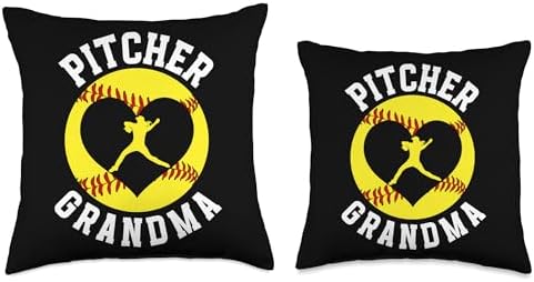 Softball Pitcher Grandma Throw Pillow