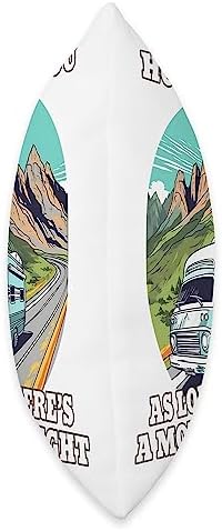 Caravan RV Camper Throw Pillow 18x18 Multicolor 1