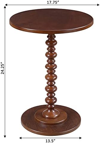 Palm Beach Spindle End Table 1775 Traditional Round Living Room