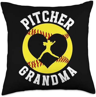 Softball Pitcher Grandma Throw Pillow