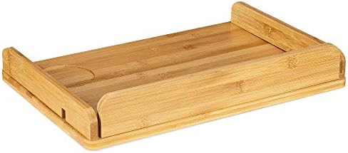 Navaris Bedside Shelf Bamboo Nightstand