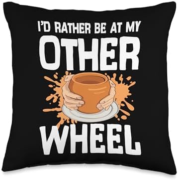 Pottery Clay Ceramics Throw Pillow 16x16 Multicolor 1