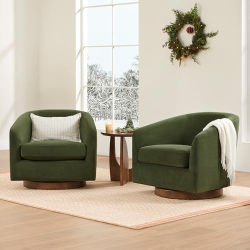 CHITA Swivel Accent Chair Forest Green