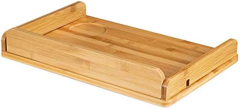 Navaris Bedside Shelf Bamboo Nightstand