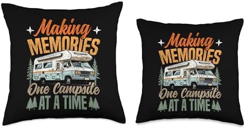 Camping Camper Lover Throw Pillow