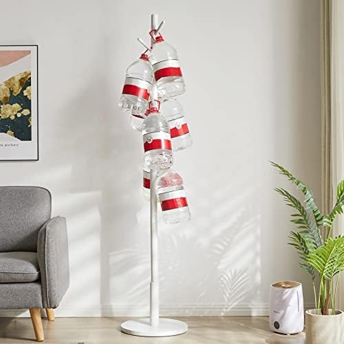 IBUYKE Coat Rack Stand with 8 Hooks and Solid Base