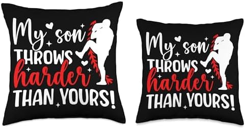 Baseball Pitcher Mom Throw Pillow For Mothers Day 1