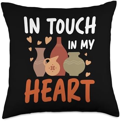 Pottery Clay Craft Throw Pillow 18x18 Multicolor 1