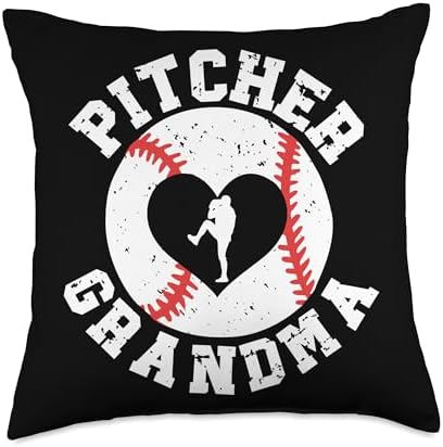 Baseball Pitcher Grandma Mothers Day Throw Pillow
