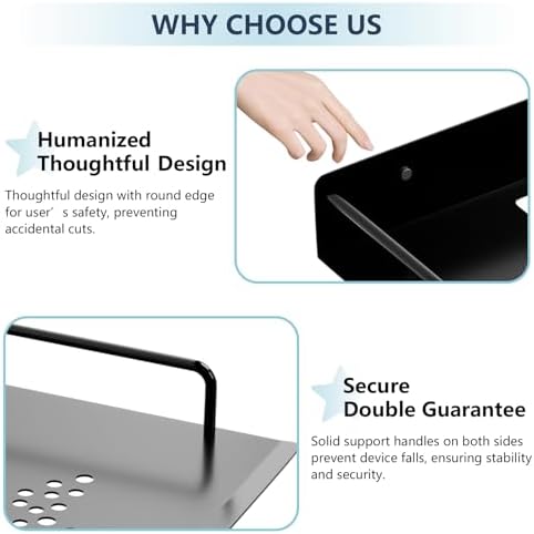 Projector Shelf with Cable Management and Ventilation