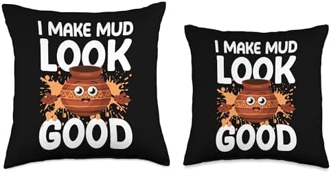 Pottery Clay Ceramics Clay Pitcher Craft Throw Pillow 16 Inch Multicolor