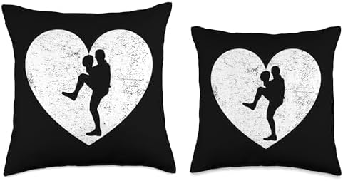 Distressed Baseball Pitcher Throw Pillow for Teens and Kids
