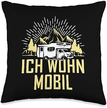 I Live Mobile Funny Saying Throw Pillow 16x16 Multicolor