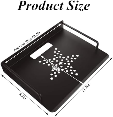 2 PCS Black Metal Projector Wall Shelf for Electronics Storage