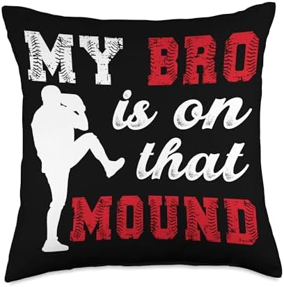 Baseball Pitcher Sister Throw Pillow 1