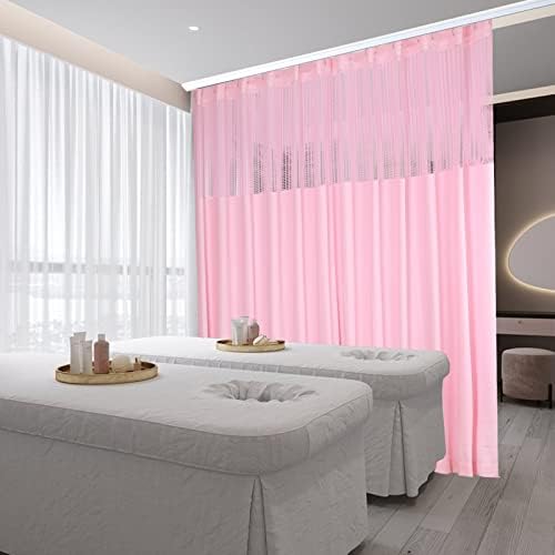 ACNAO Room Divider Curtains 12ft x 8ft Pink