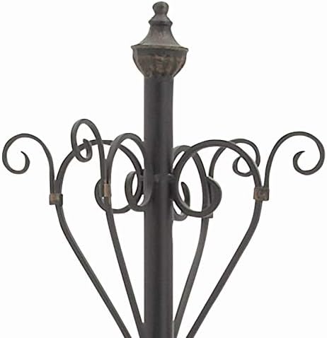 Deco 79 56471 Black Iron Coat Rack