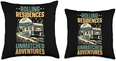 Mobile Home Throw Pillow for Motorhome and Trailer Park