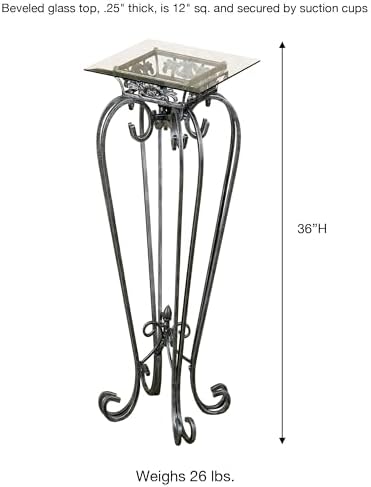 Touch of Class Chalcedony Scroll Pedestal Table