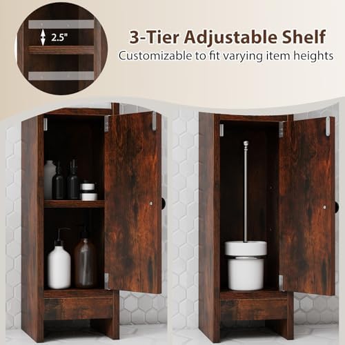 Tangkula Small Bathroom Storage Cabinet