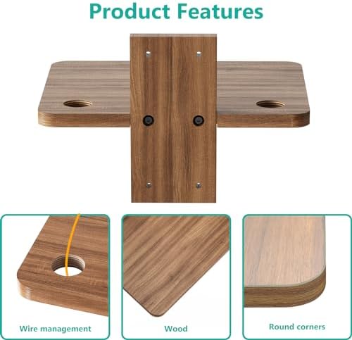 WALI Floating TV Shelf Wood 22lbs Heavy Duty Mount