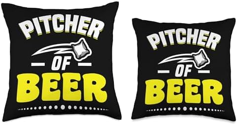 Cornhole Beer Pitcher Throw Pillow