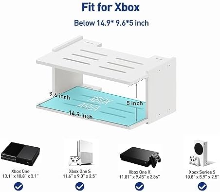 Floating Under TV Game Shelf Stand for Xbox Series SX