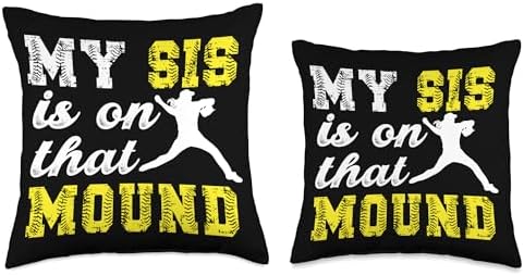 Proud Softball Pitcher Throw Pillow