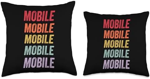 Mobile Throw Pillow for Mobile Lovers