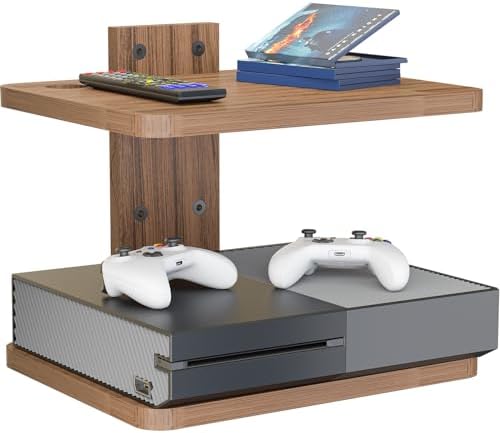 WALI Floating TV Shelf 2 Shelves 22lbs Weight Capacity